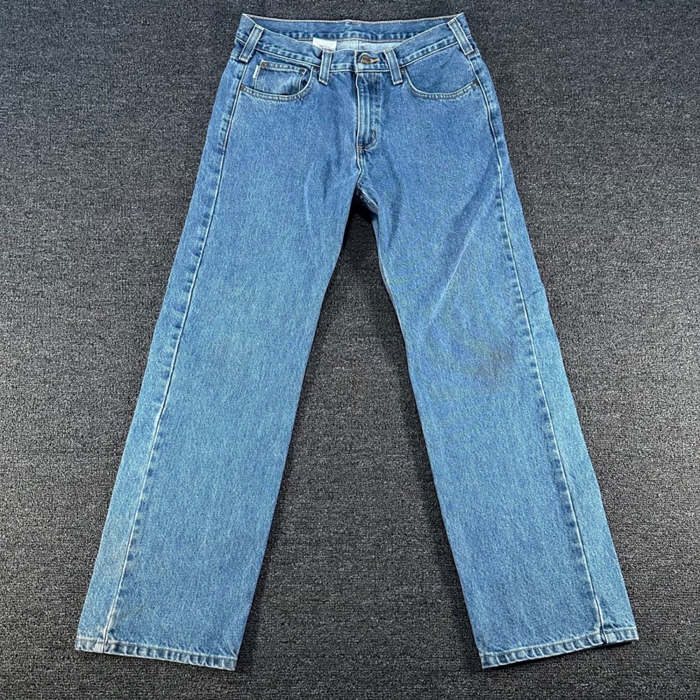 Carhartt Traditional Fit Jeans Mens 31x30 Blue Good B480 DPS Straight Leg Denim